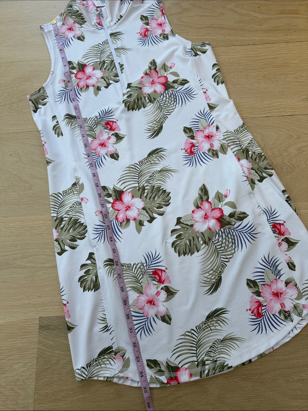 NWT Tommy Bahama White Floral Sleeveless Polo Dress 🌺 - Picture 5 of 9